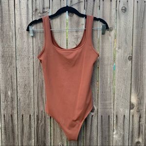 Abercrombie & Fitch 90s Seamless Fabric Tank Bodysuit SZ Small